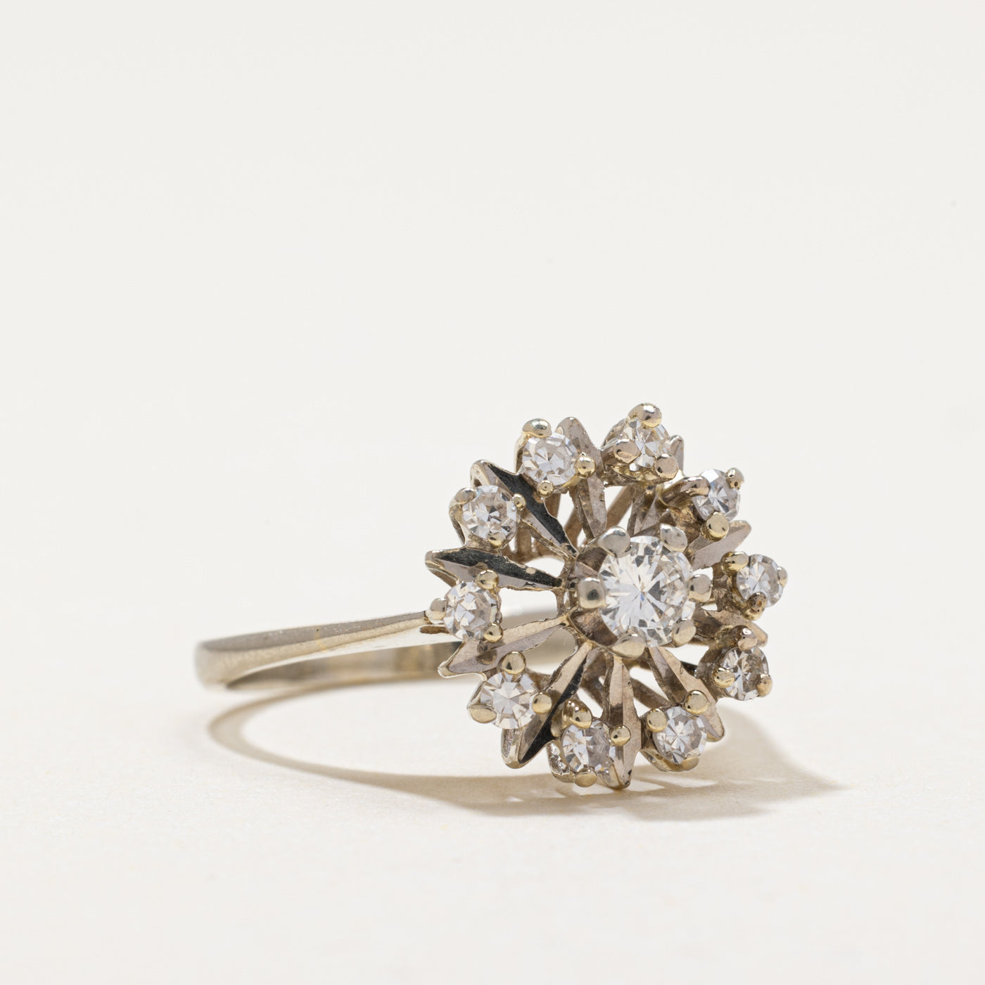 Diamond Open Halo Cocktail Ring | 0.39ctw | SZ 5
