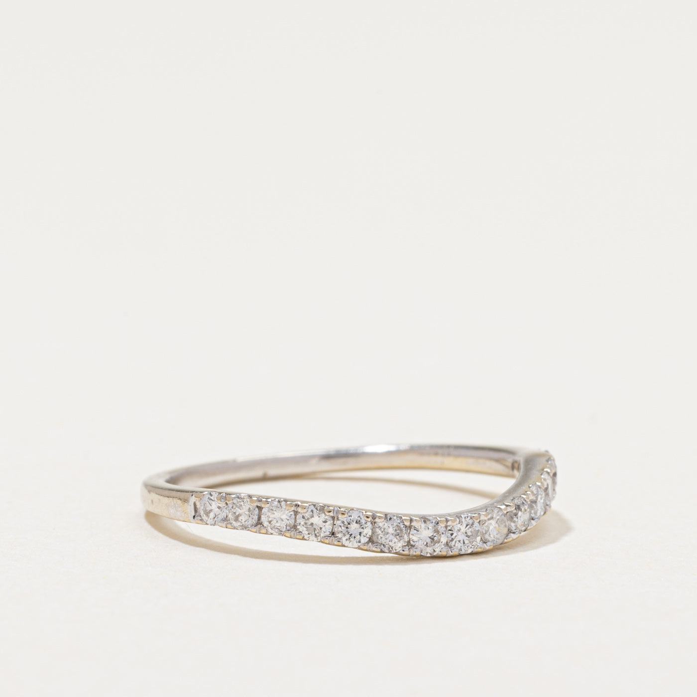 Semi Eternity Diamond Contour Band | 0.25ctw | SZ 5.25