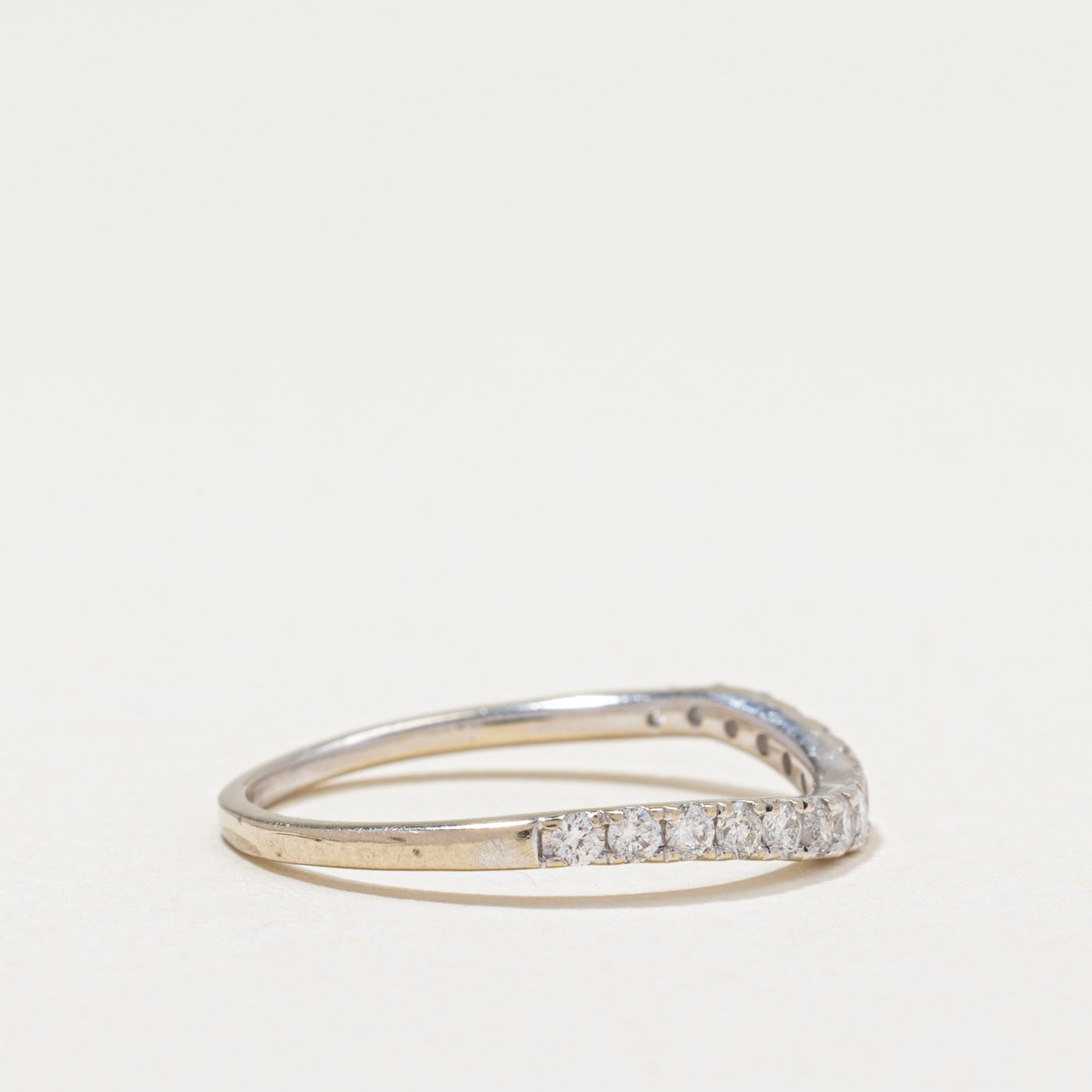 Semi Eternity Diamond Contour Band | 0.25ctw | SZ 5.25