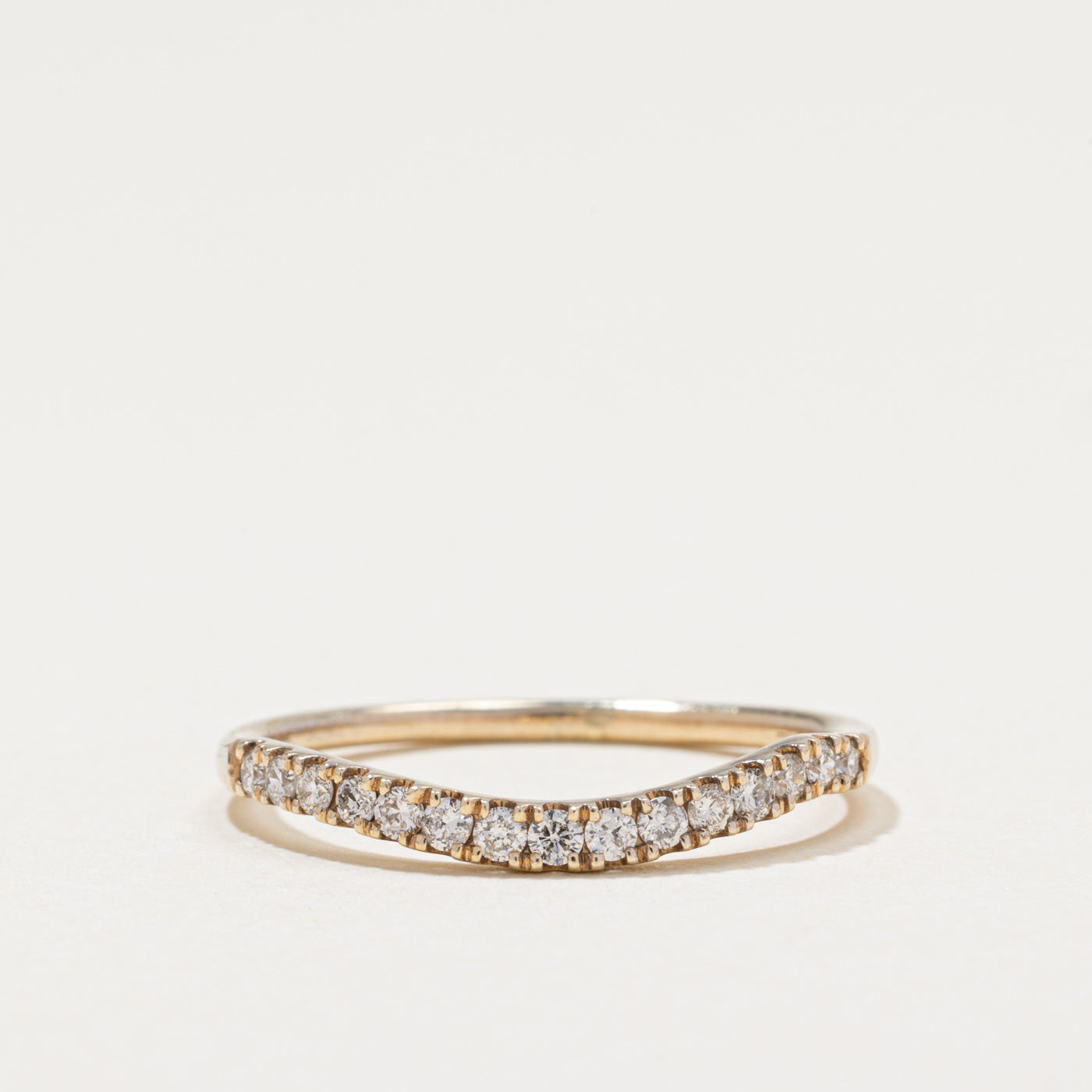 Semi Eternity Diamond Contour Band | 0.26ctw | SZ 8.5