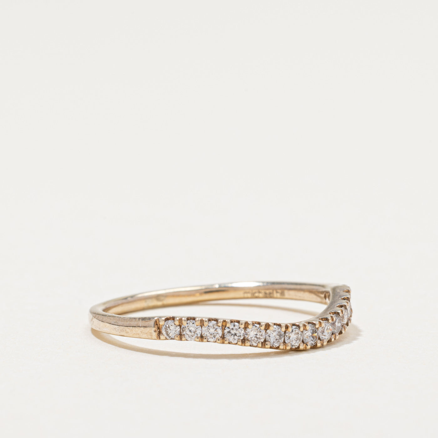 Semi Eternity Diamond Contour Band | 0.26ctw | SZ 8.5