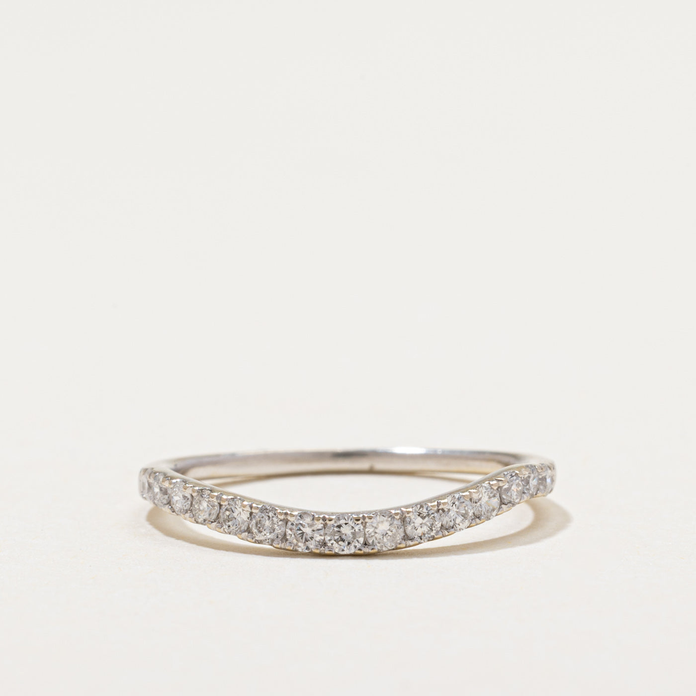 Semi Eternity Diamond Contour Band | 0.25ctw | SZ 5.25