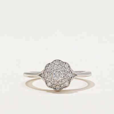 Diamond Round Cluster Ring | 0.22ctw | SZ 4