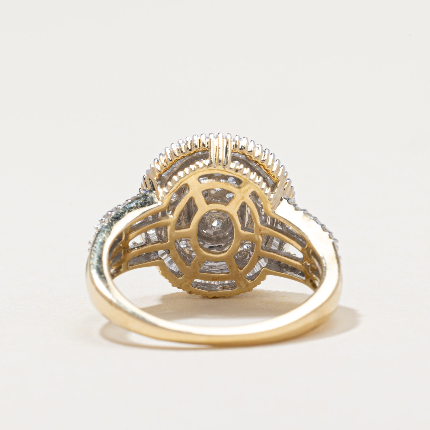 Diamond Oval Cluster Cocktail Ring | 0.69ctw | SZ 6.25