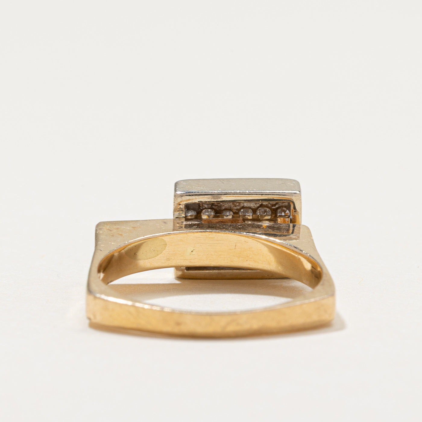 Diamond Grid Chunky Ring | 0.24ctw | SZ 6.75
