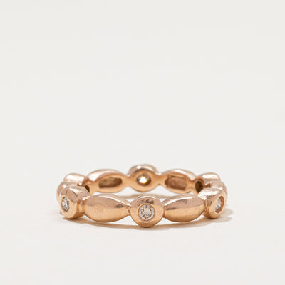 Eternity Diamond Scalloped Band | 0.21ctw | SZ 7