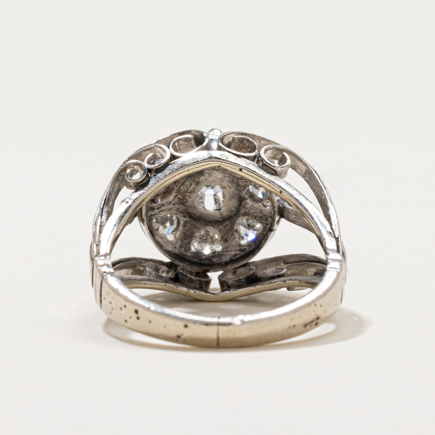 Diamond Floral Design Cocktail Ring | 0.40ctw | SZ 4.25