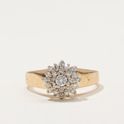 Diamond Round Cluster Ring | 0.34ctw | SZ 8.25