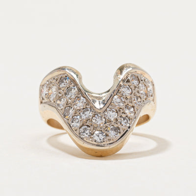 Diamond Wave Cluster Chunky Ring | 0.60ctw | SZ 2.25