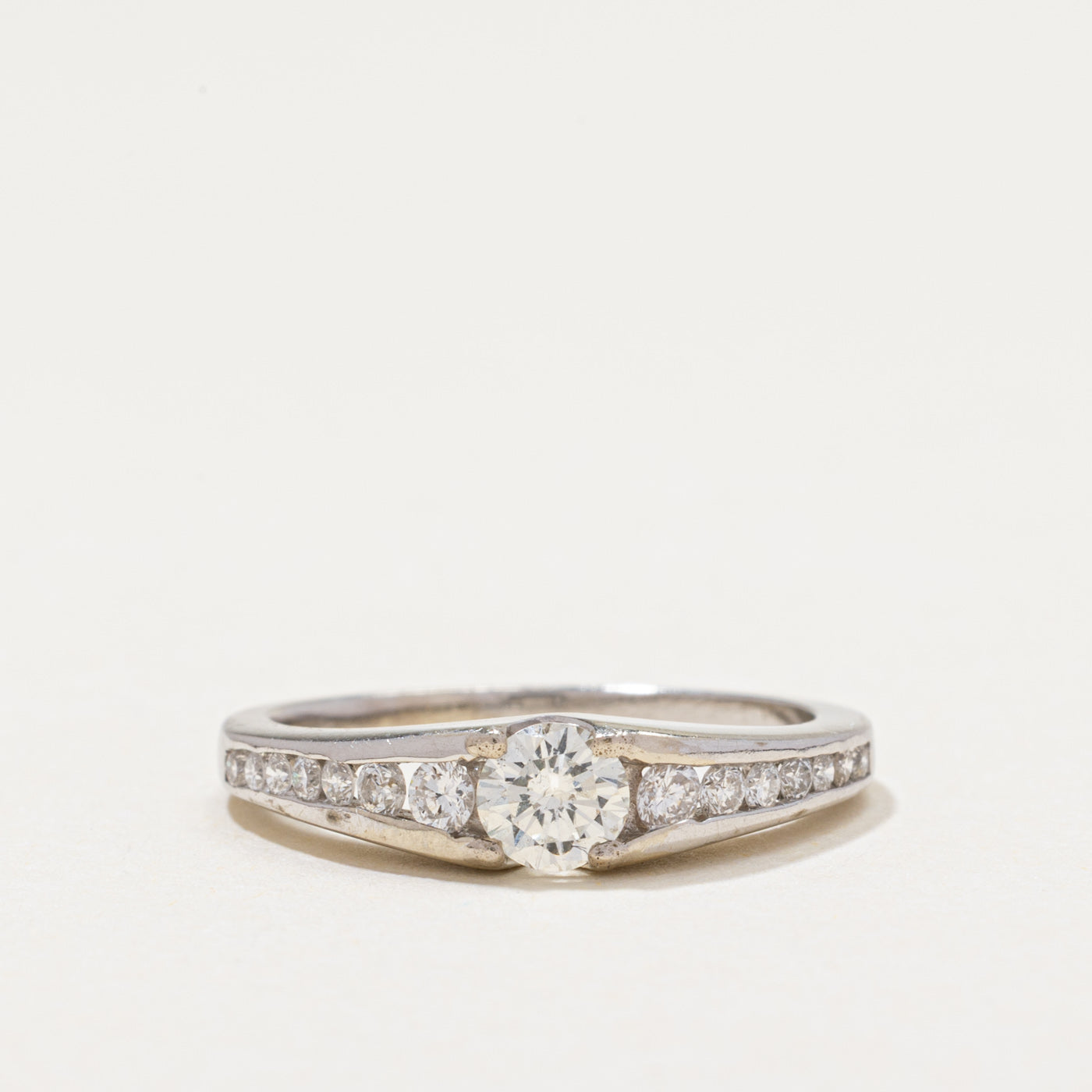 Diamond Accented Tapered Ring | 0.50ctw | SZ 5.25