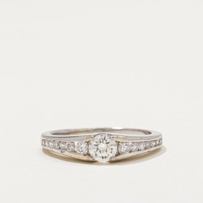 Diamond Accented Tapered Ring | 0.50ctw | SZ 5.25