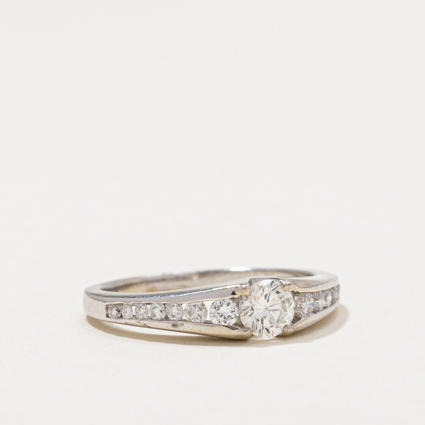 Diamond Accented Tapered Ring | 0.50ctw | SZ 5.25