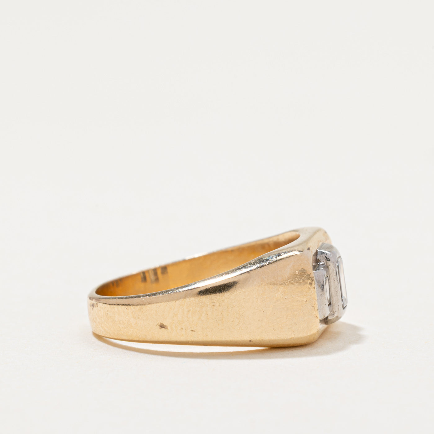 Three Stone Diamond Chunky Ring | 0.26ctw | SZ 6.25