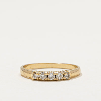 Five Stone Diamond Ring | 0.19ctw | SZ 6.75