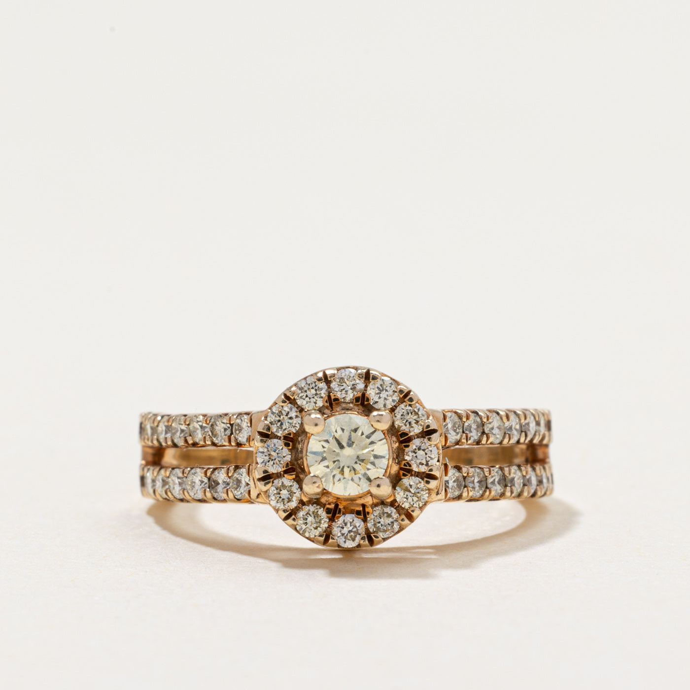 Diamond Halo Ring | 0.52ctw | SZ 4
