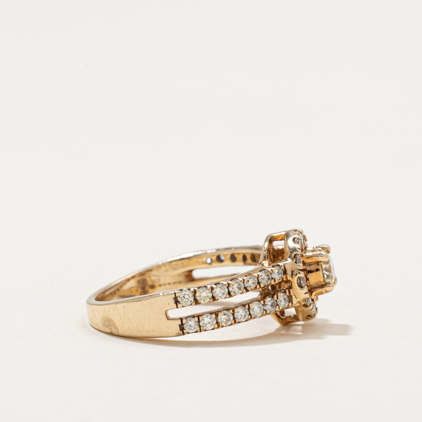 Diamond Halo Ring | 0.52ctw | SZ 4