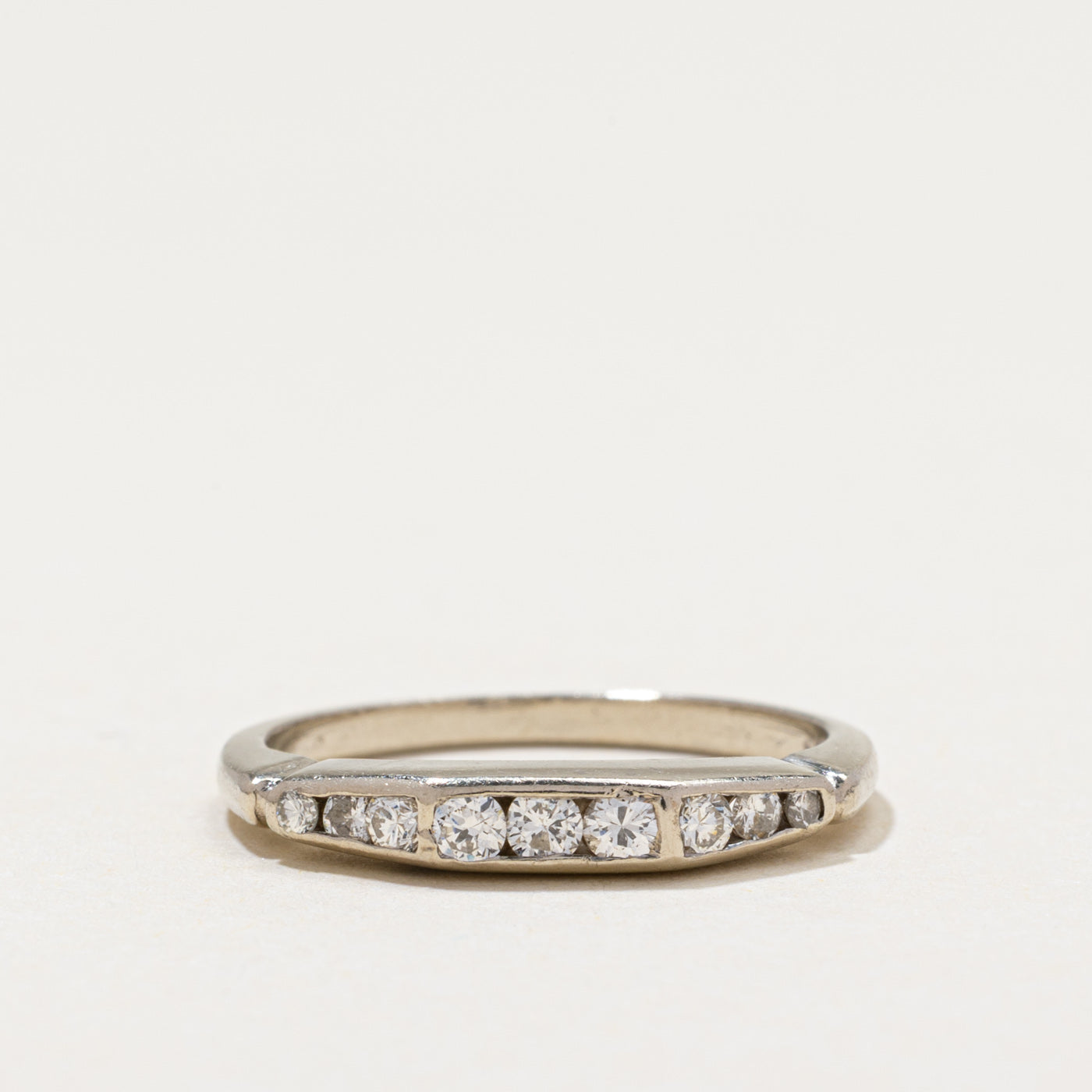 14k Semi Eternity Channel Set Diamond Ring | 0.22ctw | SZ 5.5