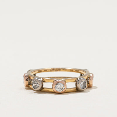 Semi Eternity Bezel Set Diamond Ring | 0.65ctw | SZ 5