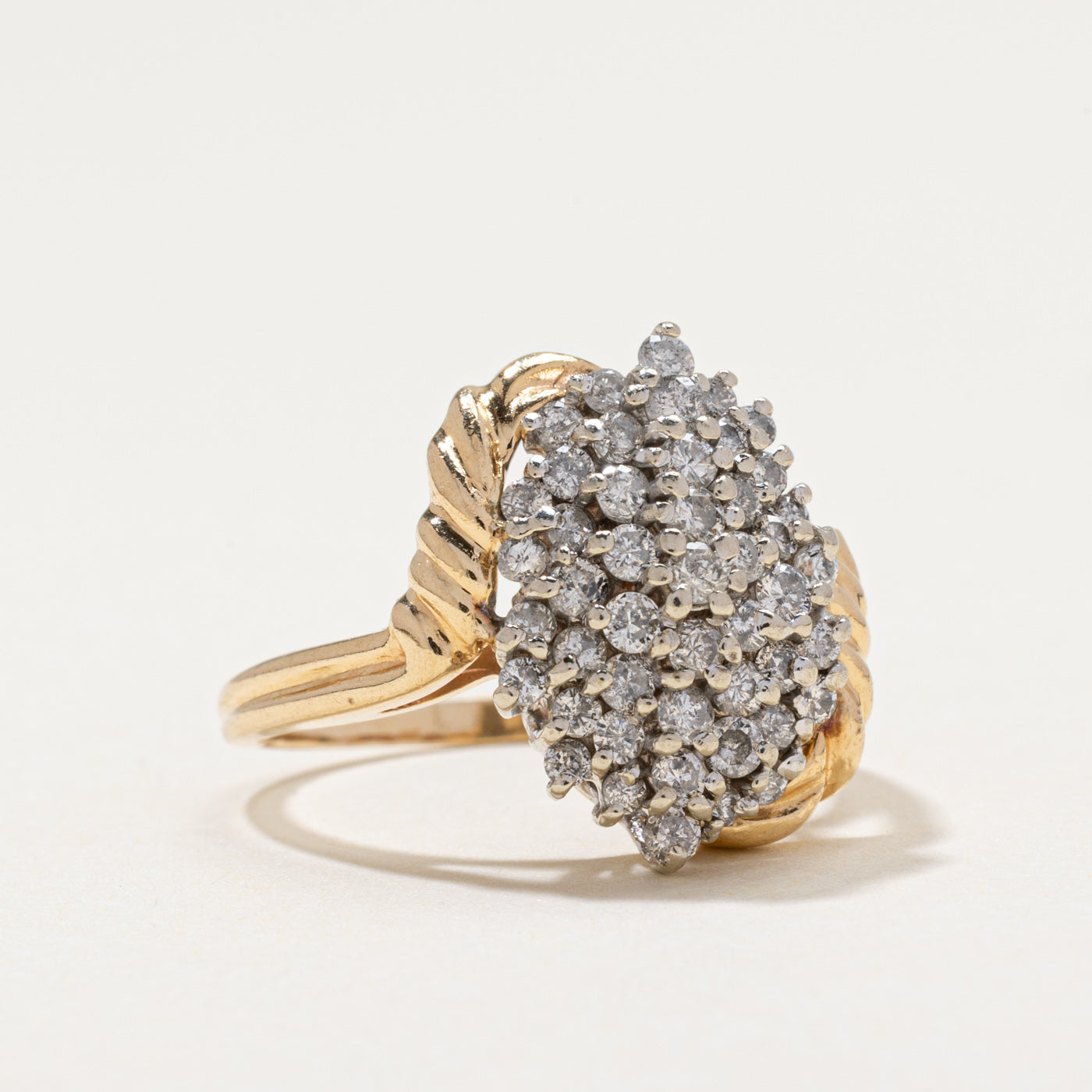Diamond Cluster Cocktail Ring | 1.00ctw | SZ 6.5