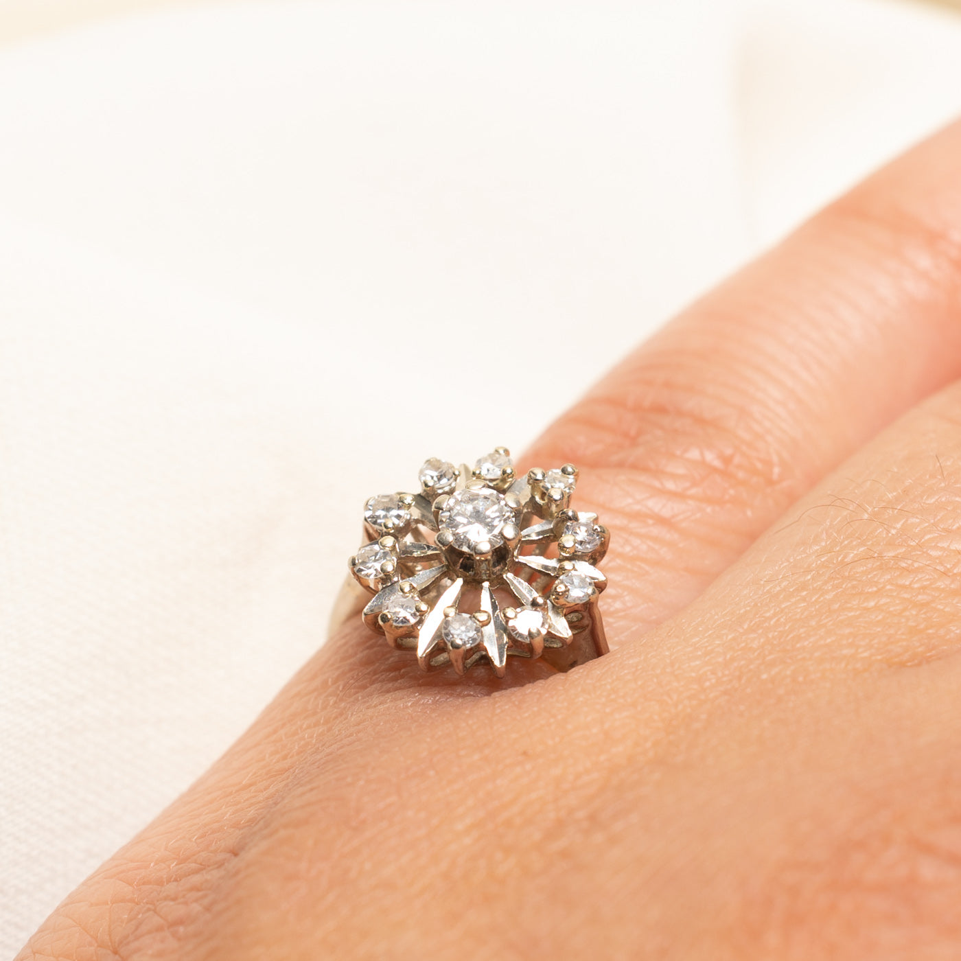 Diamond Open Halo Cocktail Ring | 0.39ctw | SZ 5
