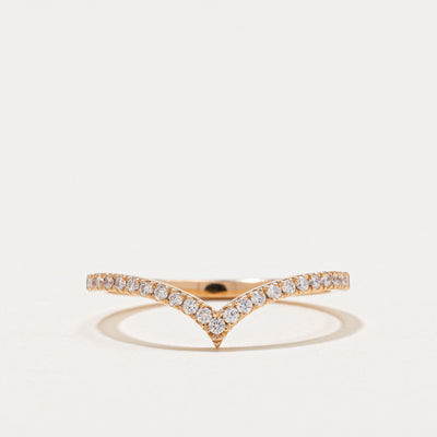 Semi Eternity Diamond Chevron Ring | 0.08ctw | SZ 3.25