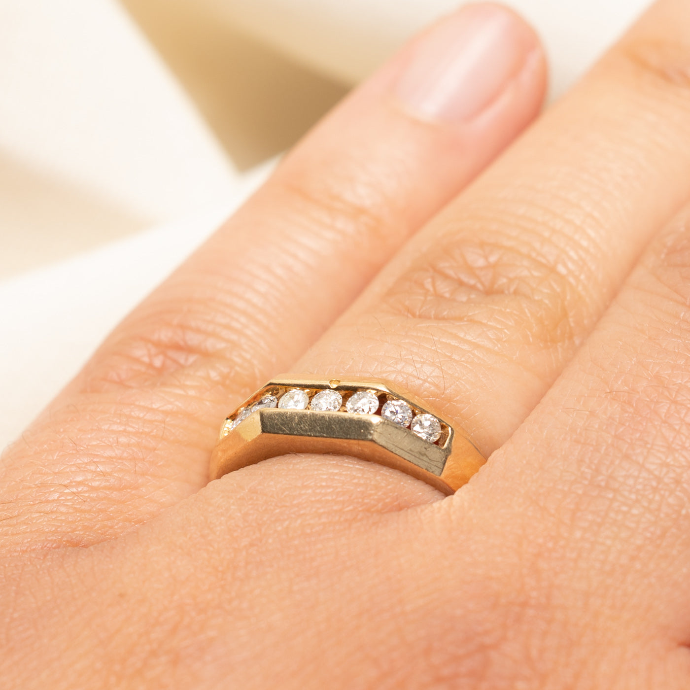 10k Channel Set Diamond Ring | 0.25ctw | SZ 6.75
