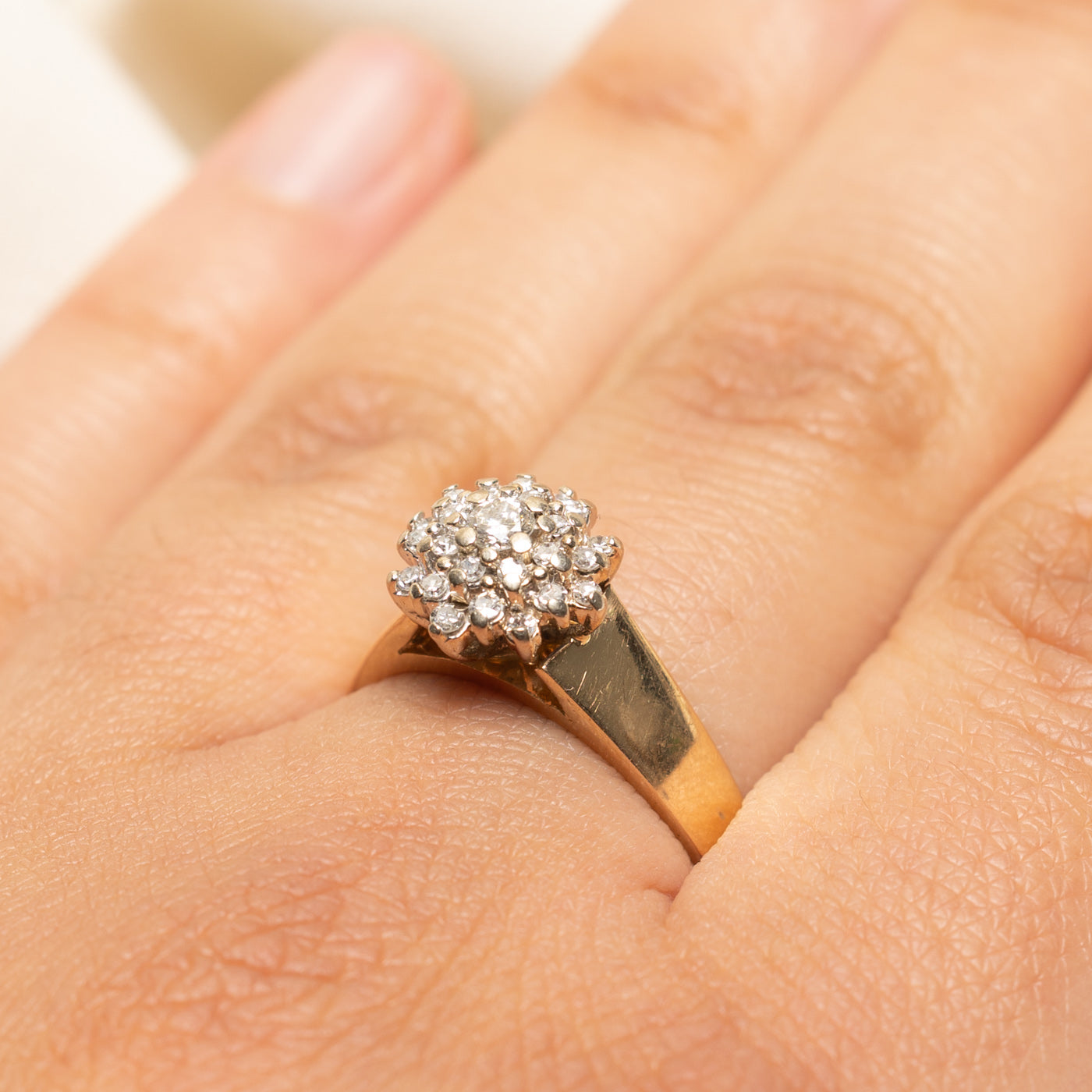 Diamond Round Cluster Ring | 0.34ctw | SZ 8.25