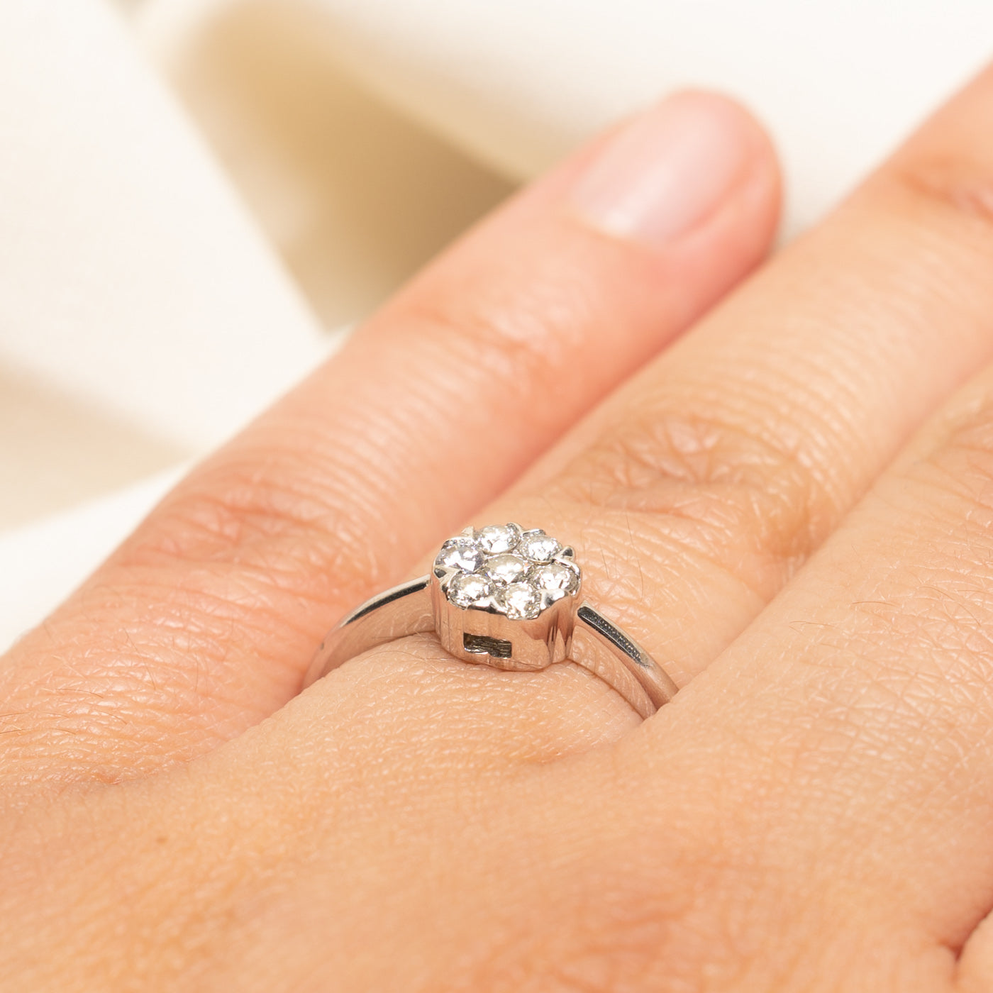 Diamond Daisy Ring | 0.30ctw | SZ 7