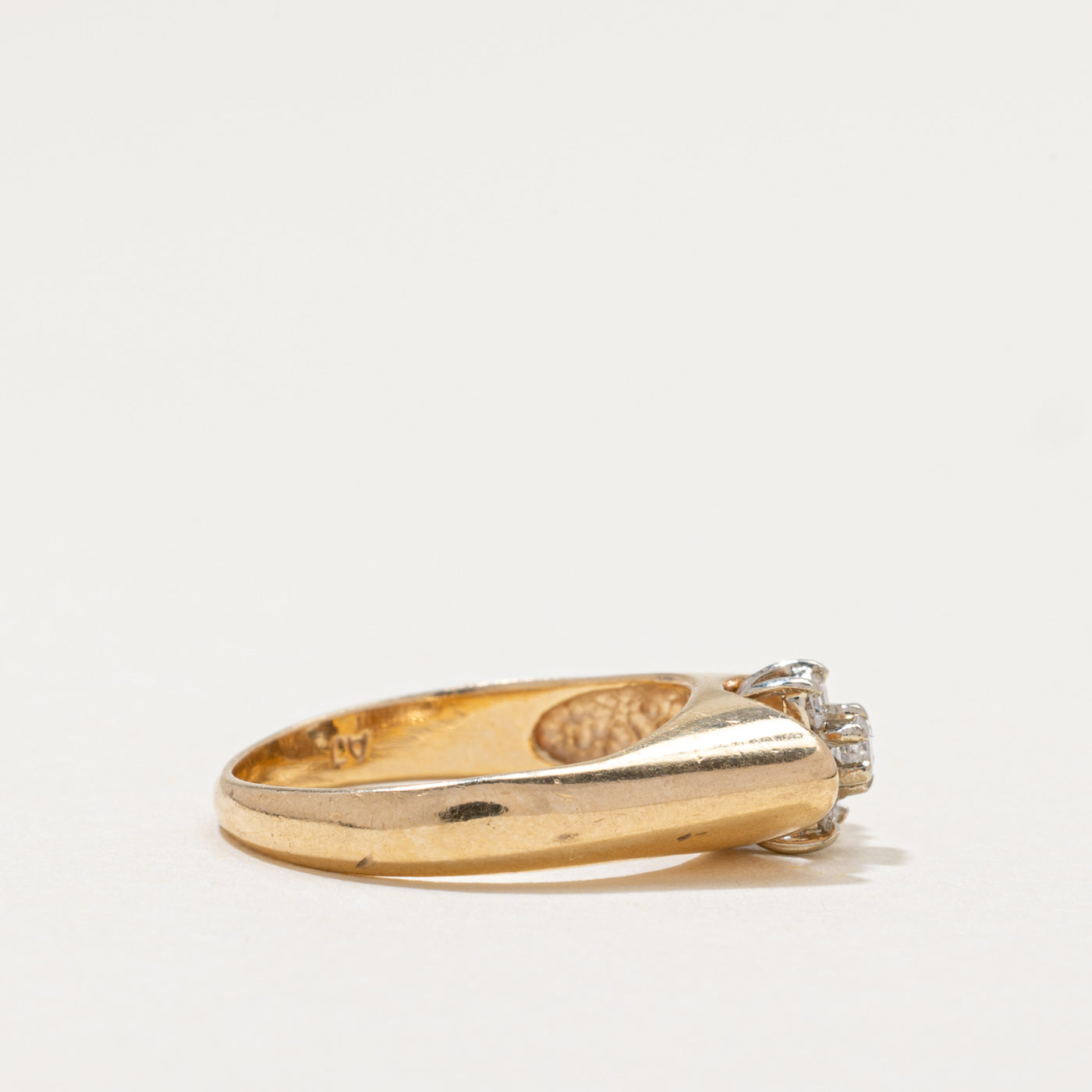 Diamond Cluster Petal Ring | 0.17ctw | SZ 5.25