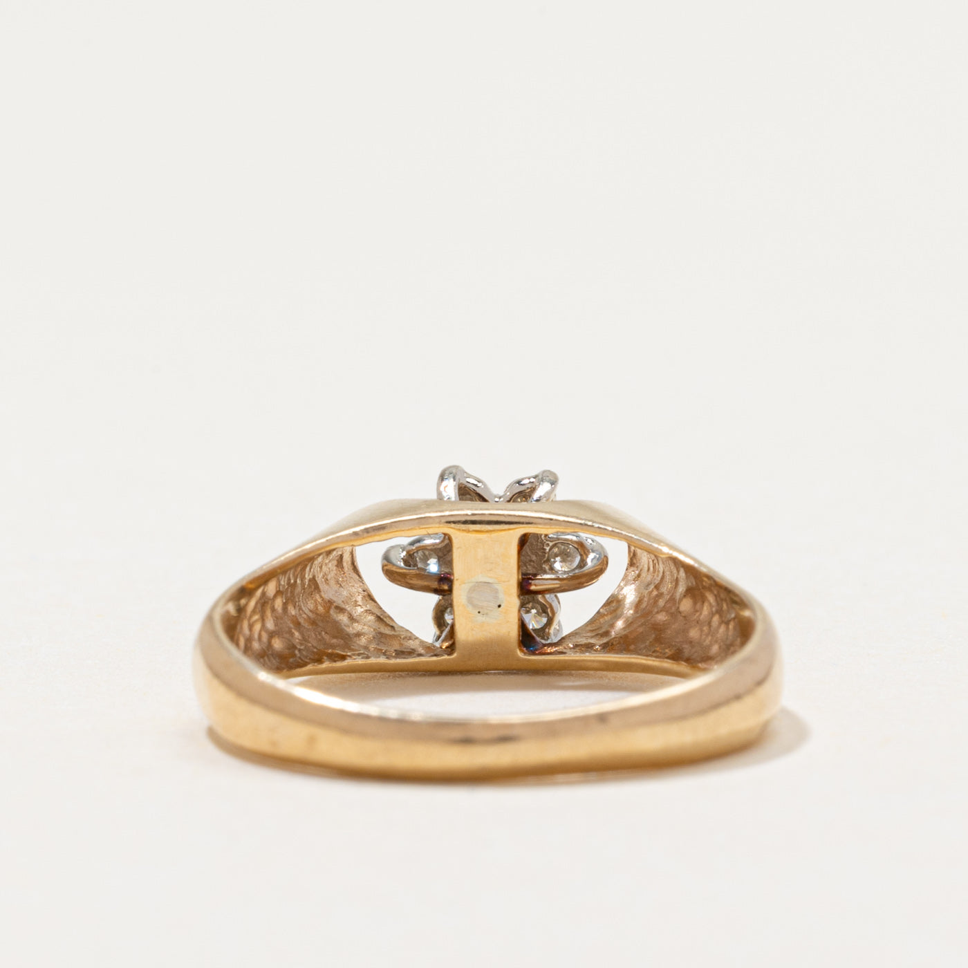 Diamond Cluster Petal Ring | 0.17ctw | SZ 5.25