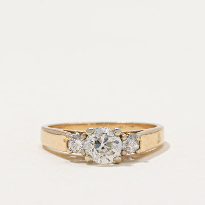 14k Old European Cut Diamond Engagement Ring | 0.75ctw | SZ 5.25