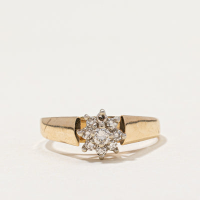 Diamond Petal Cluster Ring | 0.18ctw | SZ 6.5