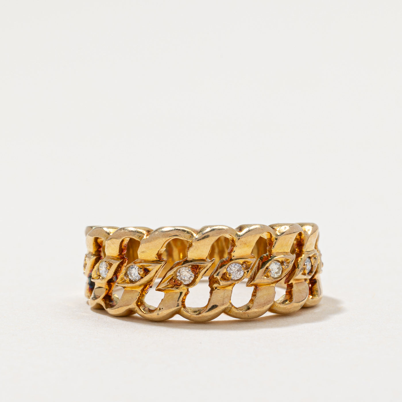 Semi Eternity Openwork Diamond Band | 0.10ctw | SZ 6.75