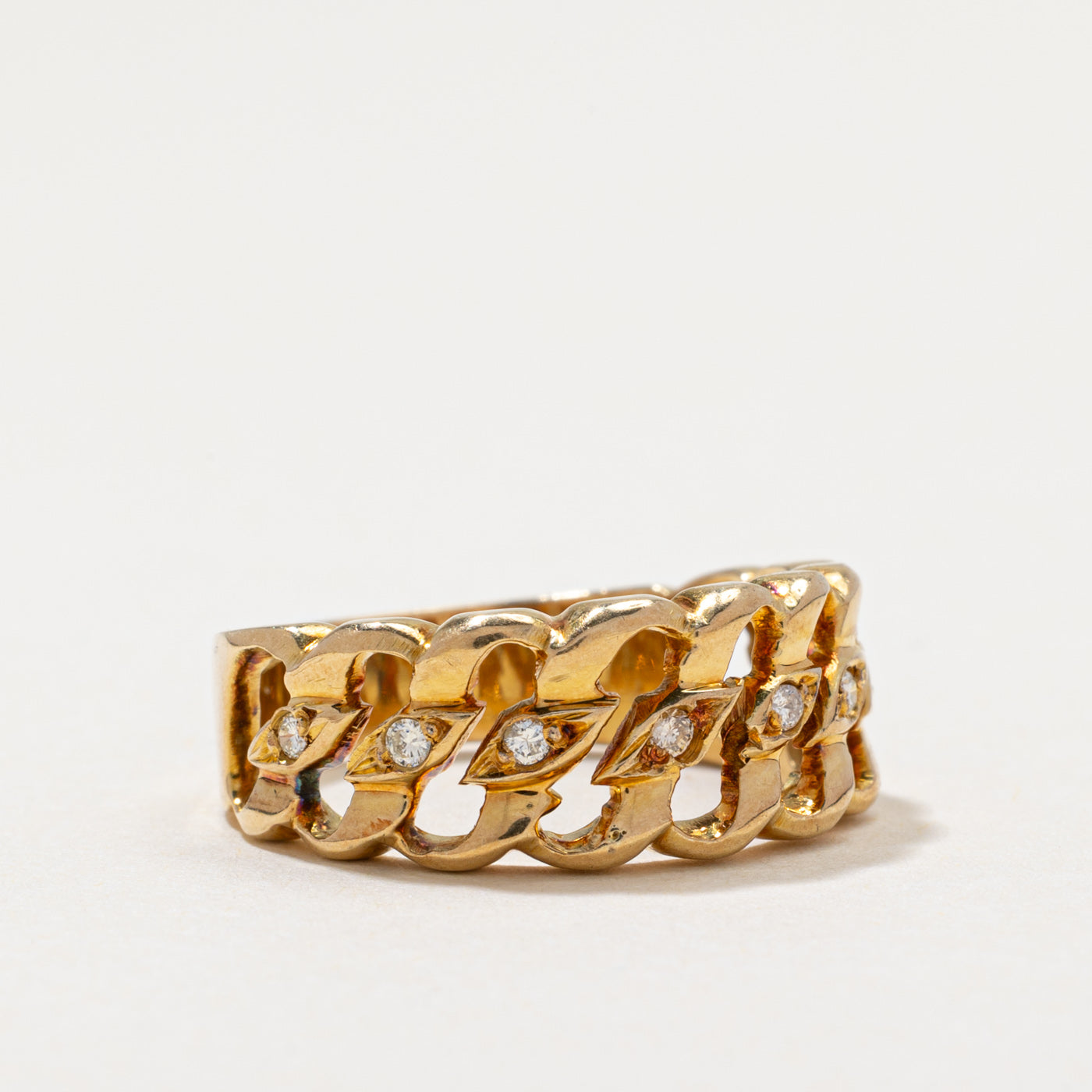 Semi Eternity Openwork Diamond Band | 0.10ctw | SZ 6.75