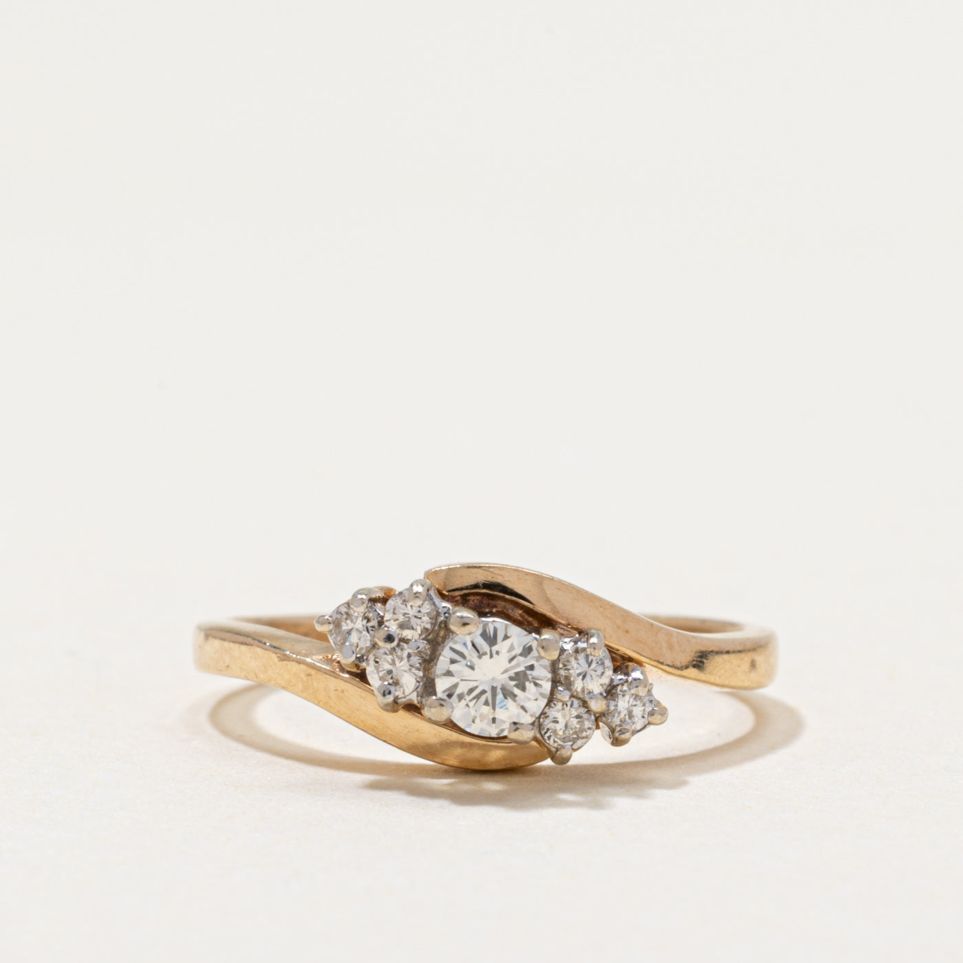 Diamond Bypass Ring | 0.21ctw | SZ 4.25