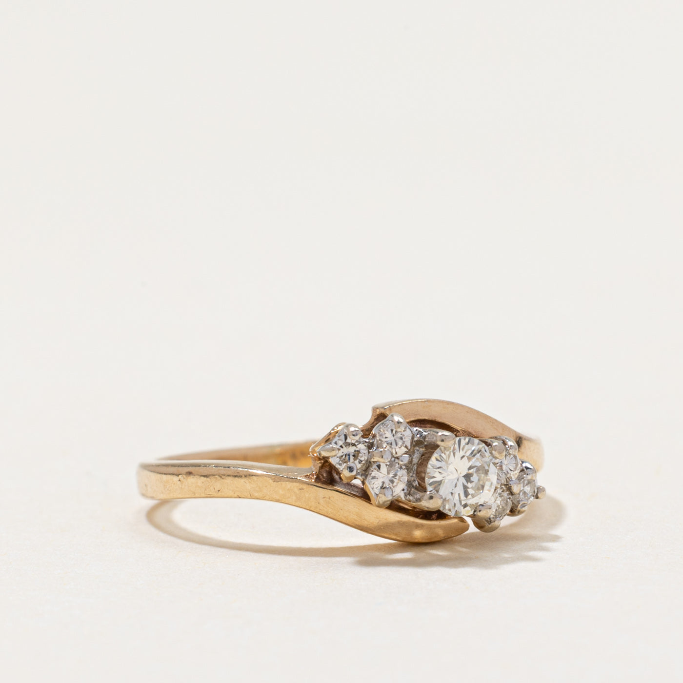 Diamond Bypass Ring | 0.21ctw | SZ 4.25