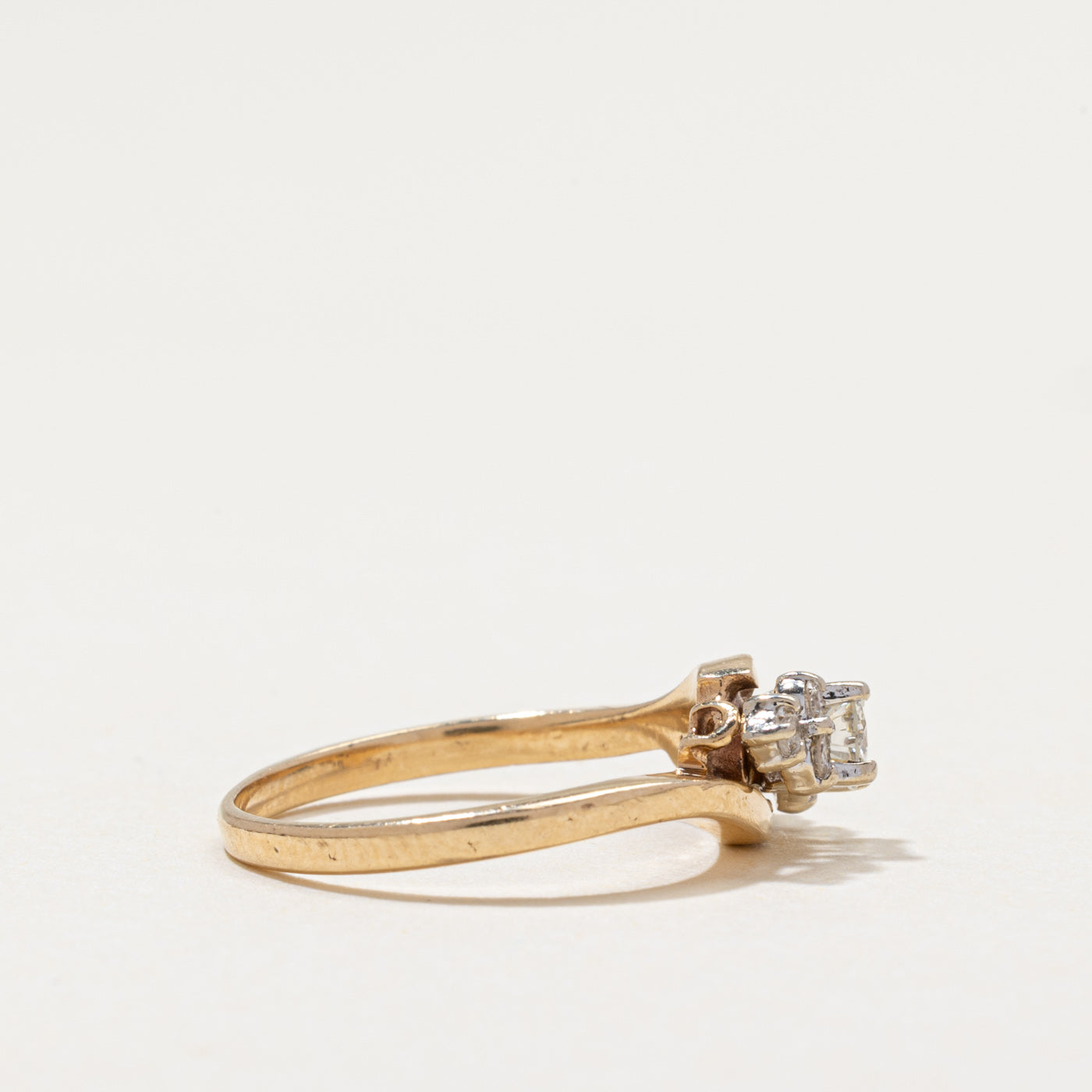 Diamond Bypass Ring | 0.21ctw | SZ 4.25