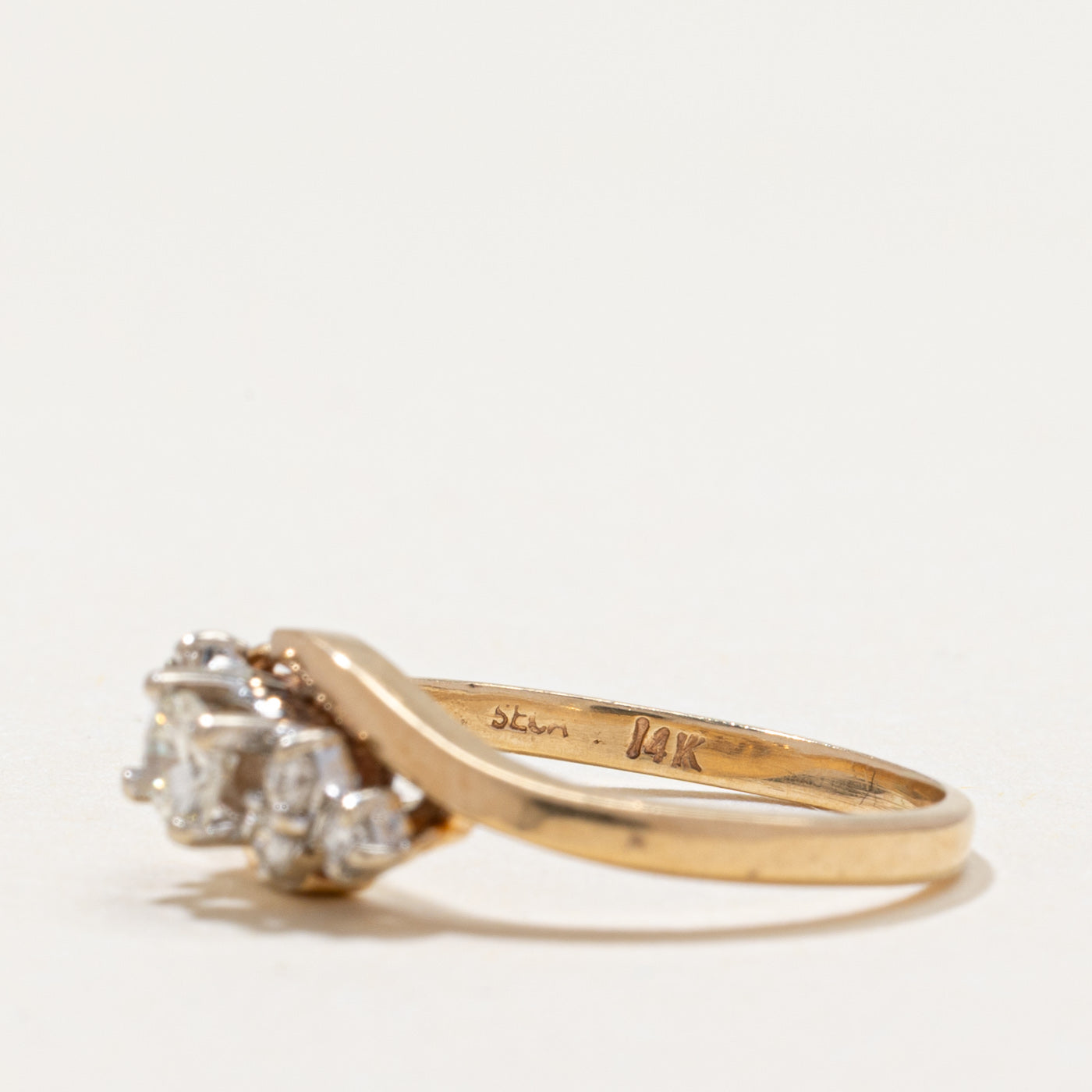Diamond Bypass Ring | 0.21ctw | SZ 4.25