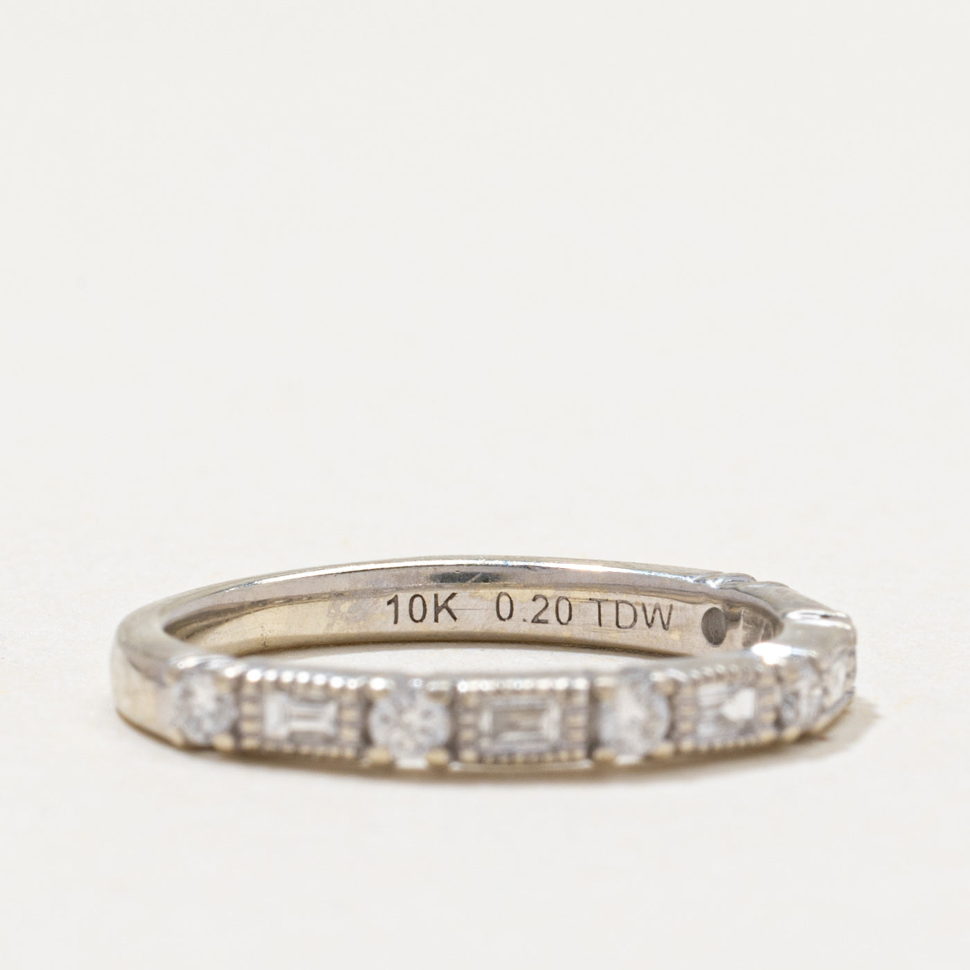 'Michael Hill' Semi Eternity Multi Cut Diamond Band | 0.20ctw | SZ 3.25