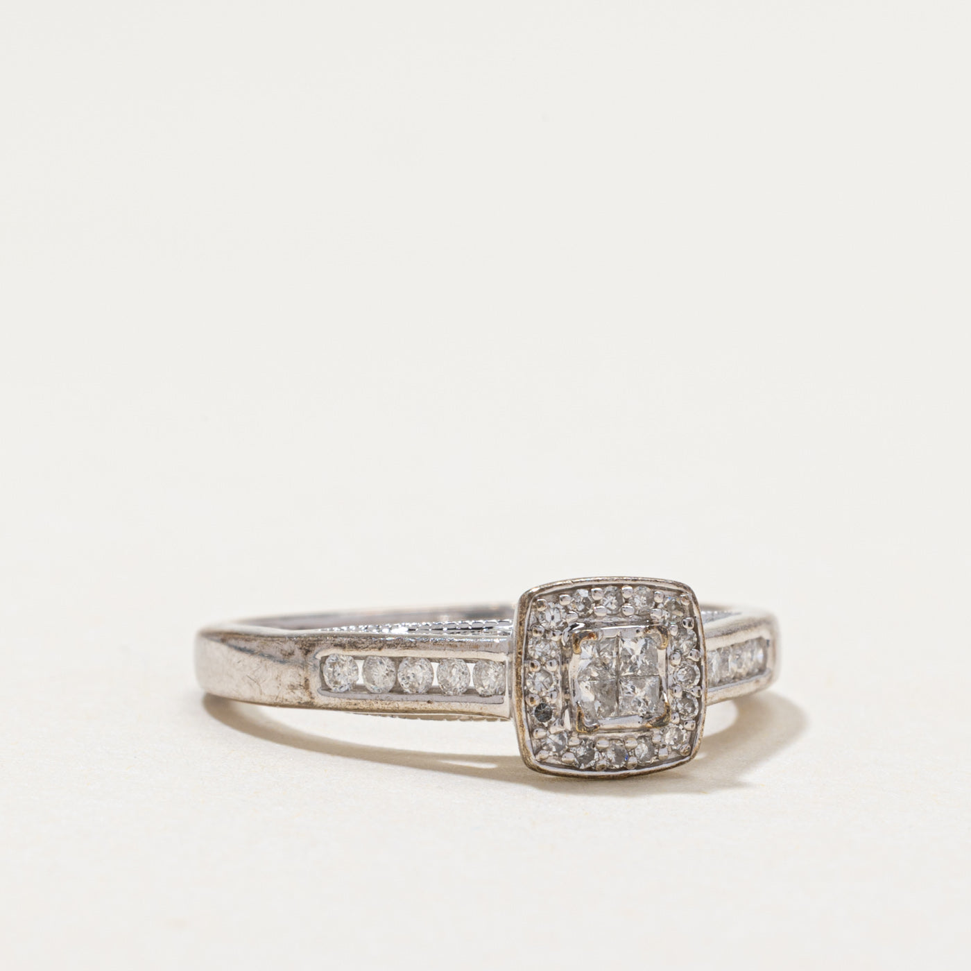 Illusion Set Diamond Halo Ring | 0.25ctw | SZ 6.75