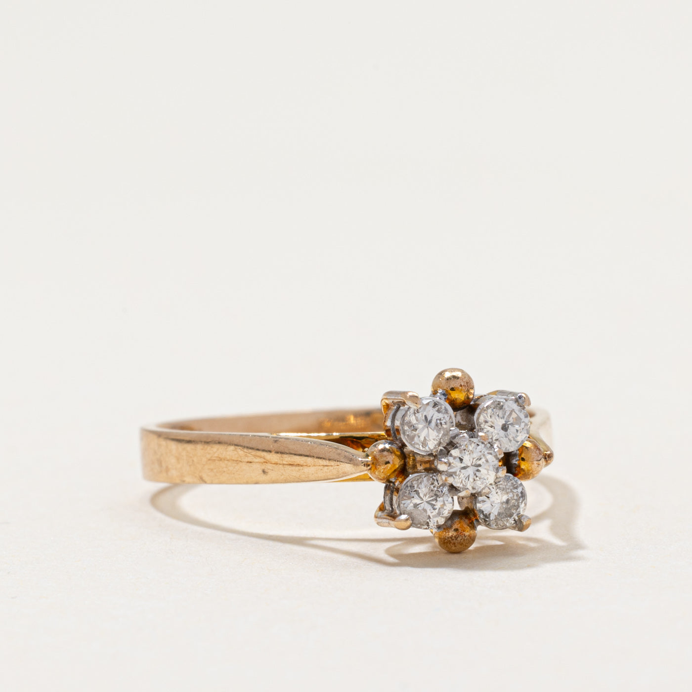 Five Stone Diamond Cluster Ring | 0.25ctw | SZ 6.75