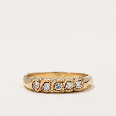 Five Stone Diamond Ring | 0.14ctw | SZ 5