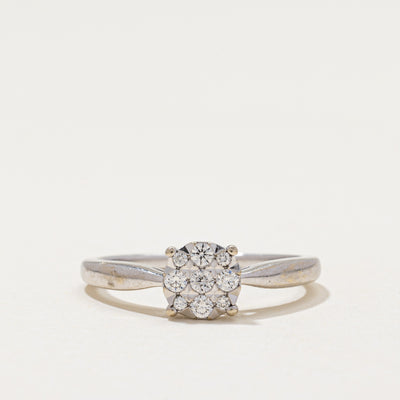 Diamond Round Cluster Ring | 0.17ctw | SZ 7