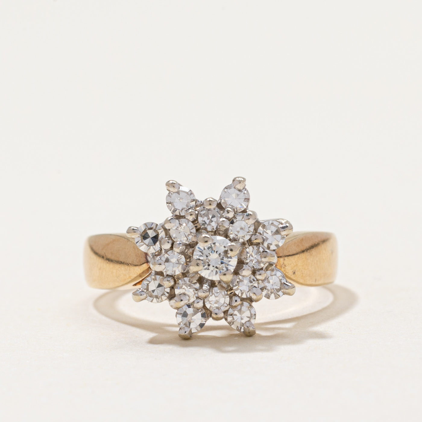 Diamond Petal Cluster Ring | 0.56ctw | SZ 5.75