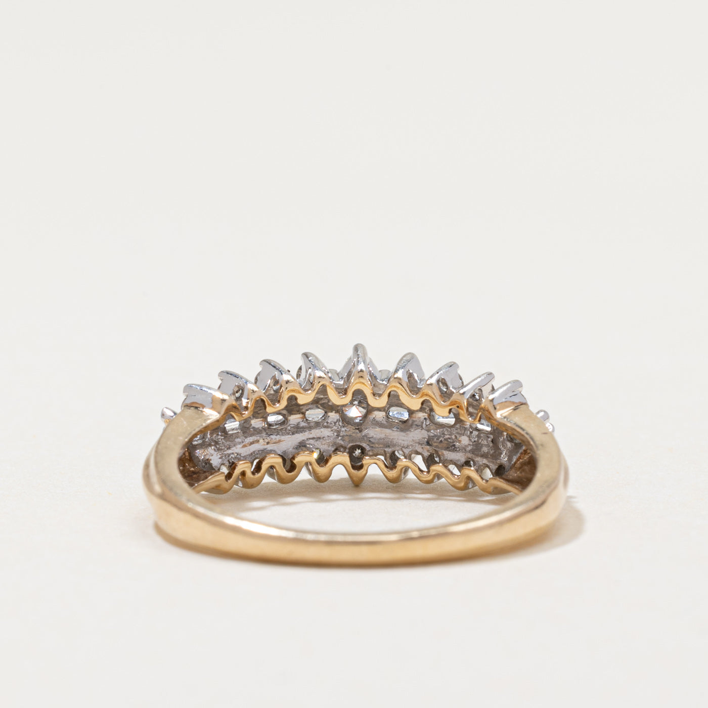 Multi Row Diamond Cluster Ring | 0.35ctw | SZ 7
