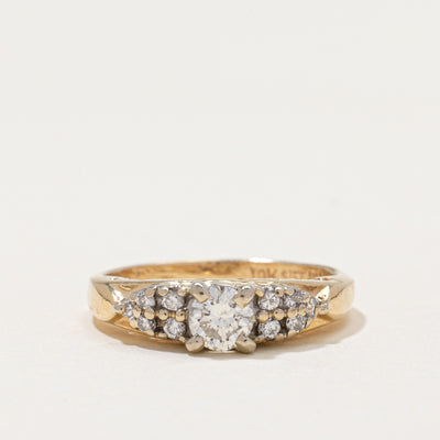 Diamond Accented Engagement Ring | 0.45ctw | SZ 5.25