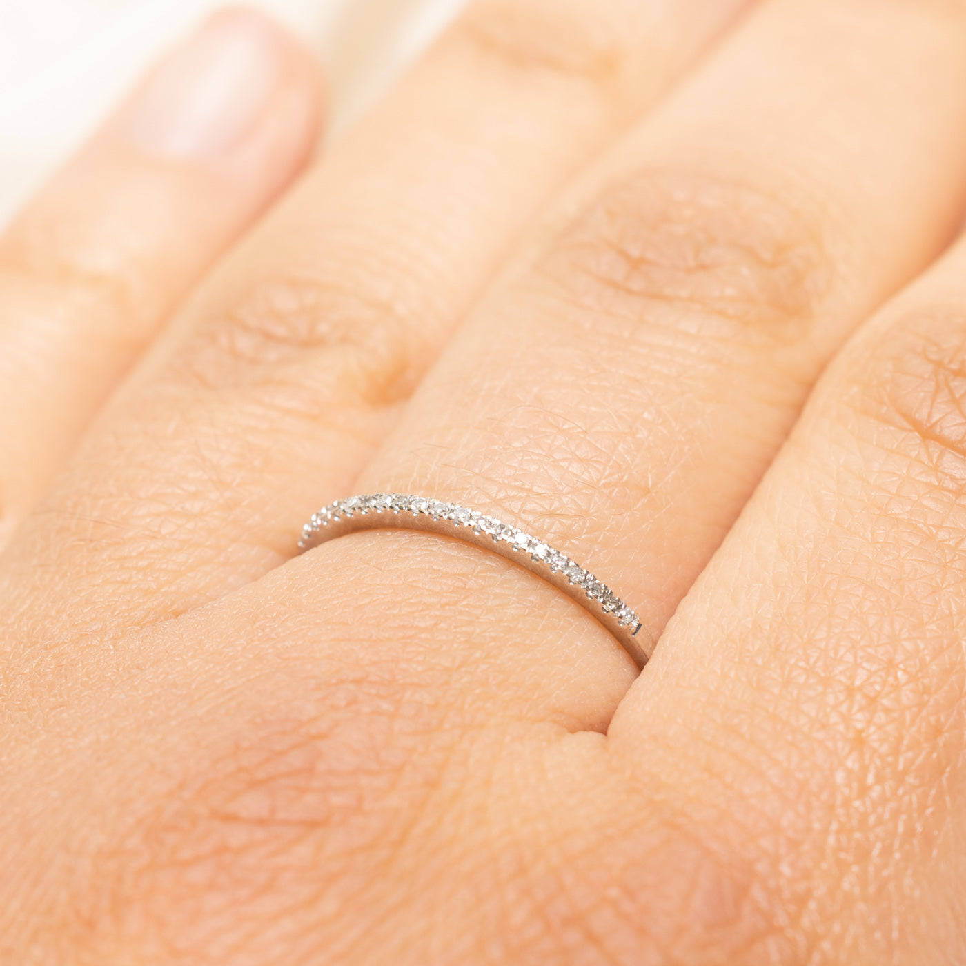Semi Eternity Diamond Thin Band | 0.05ctw | SZ 8.5