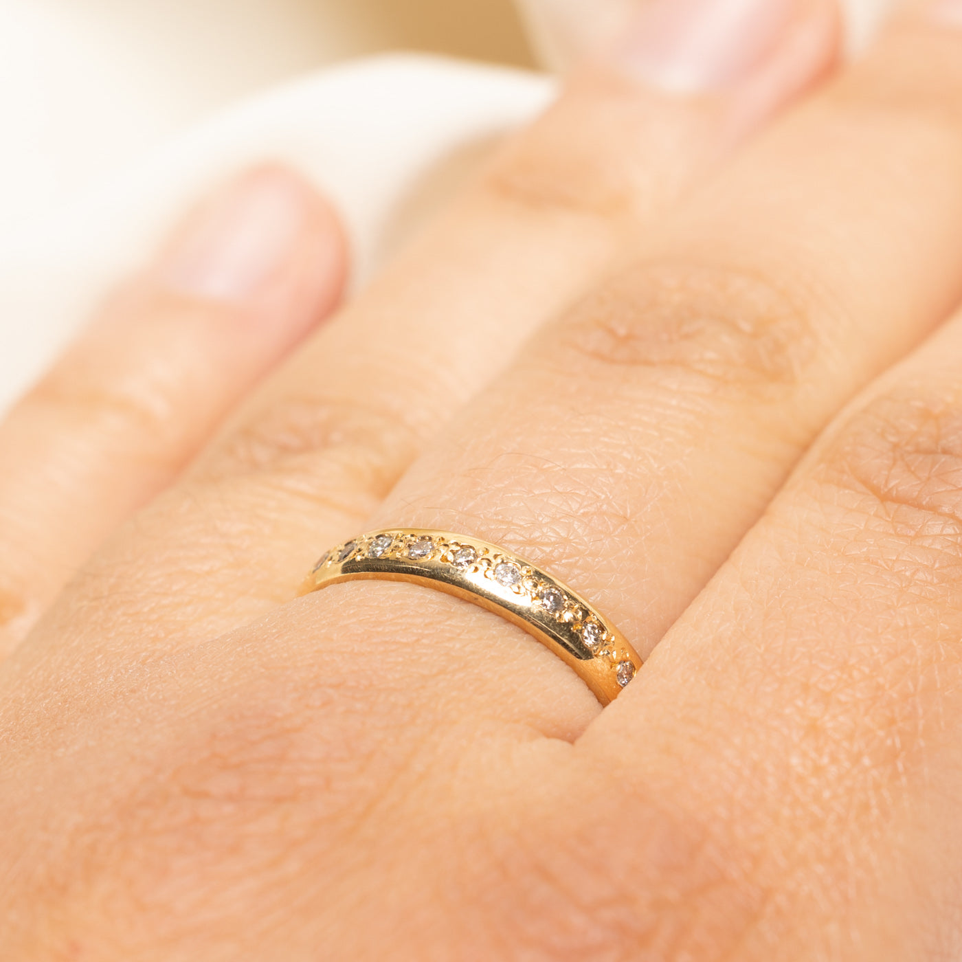 Semi Eternity Diamond Band | 0.14ctw | SZ 8