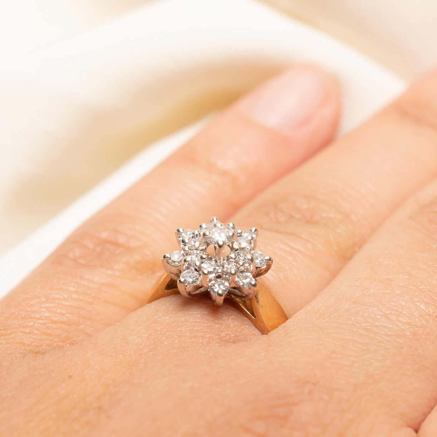 Diamond Petal Cluster Ring | 0.56ctw | SZ 5.75