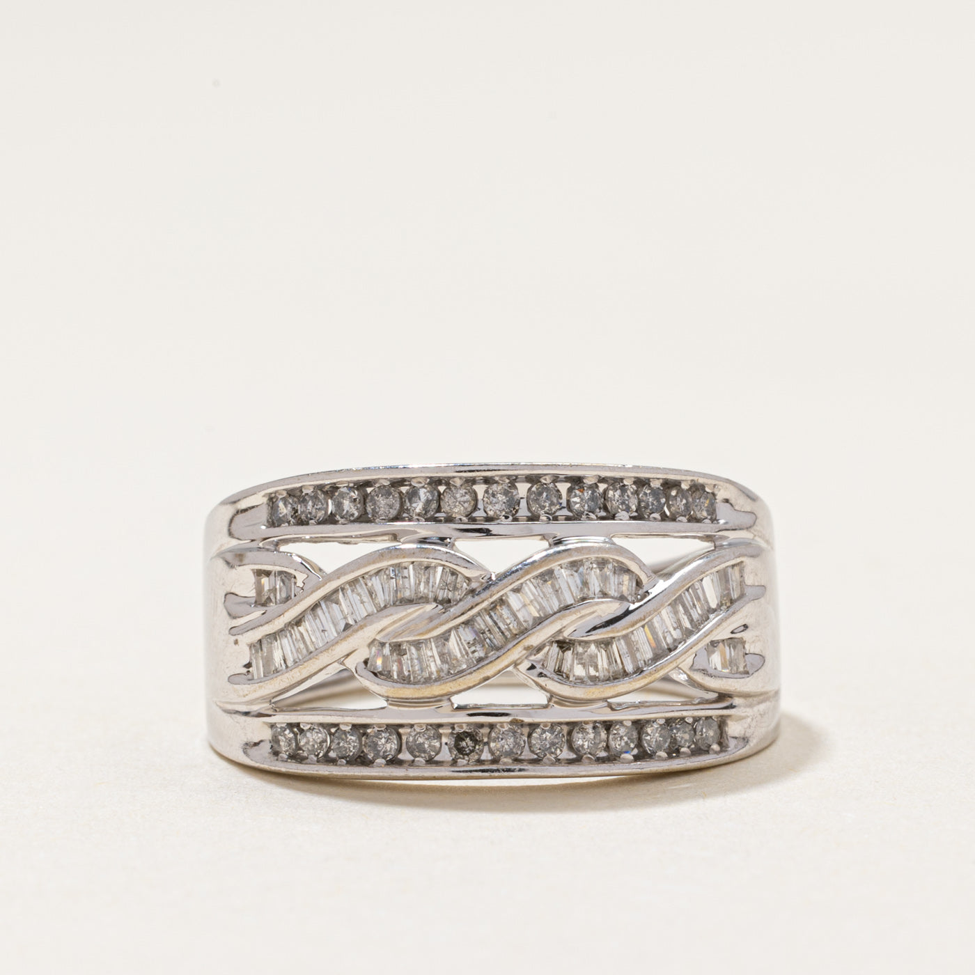 10k Diamond Waterfall Band | 0.50ctw | SZ 7